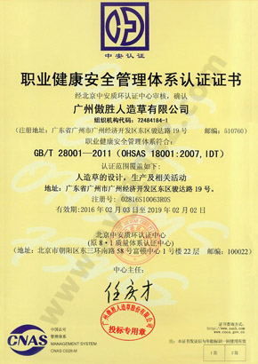 職業健康安全管理體系認證